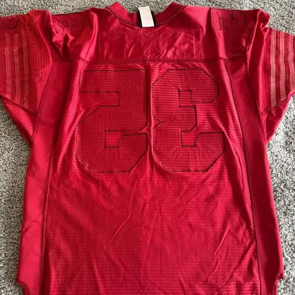 Vintage 2001 Authentic Adidas Jason Moore NFL San Francisco 49ers Jersey 50 RARE